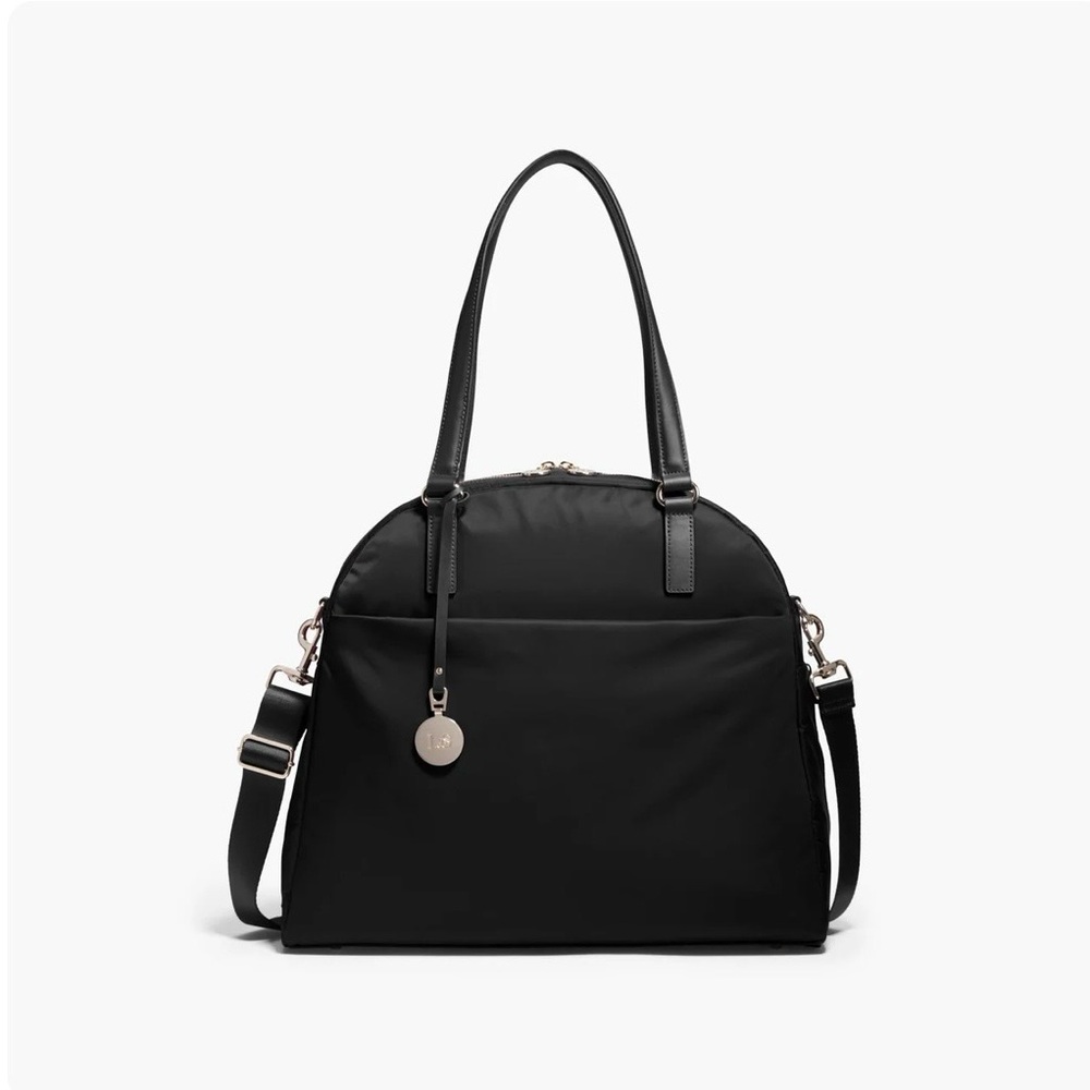 Lo & Sons medium O.G. In black with gold hardware and gray interior.